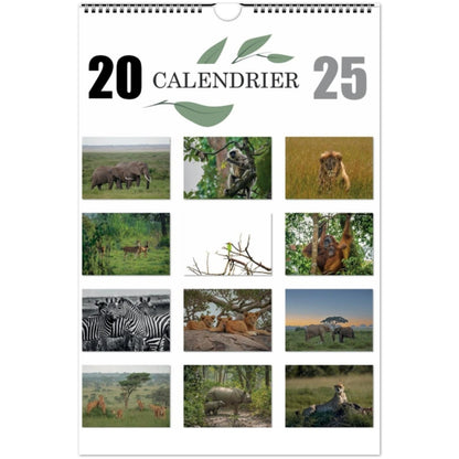 Calendrier murale Wild 2025